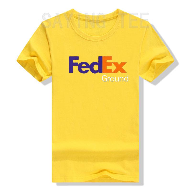 FedEx Unisex Mode Kurzarm Rundhals T-Shirt Grafik-Tees Lässig für Männer Frauen Lustige Blusen Baumwolle Arbeitskleidung Geschenke