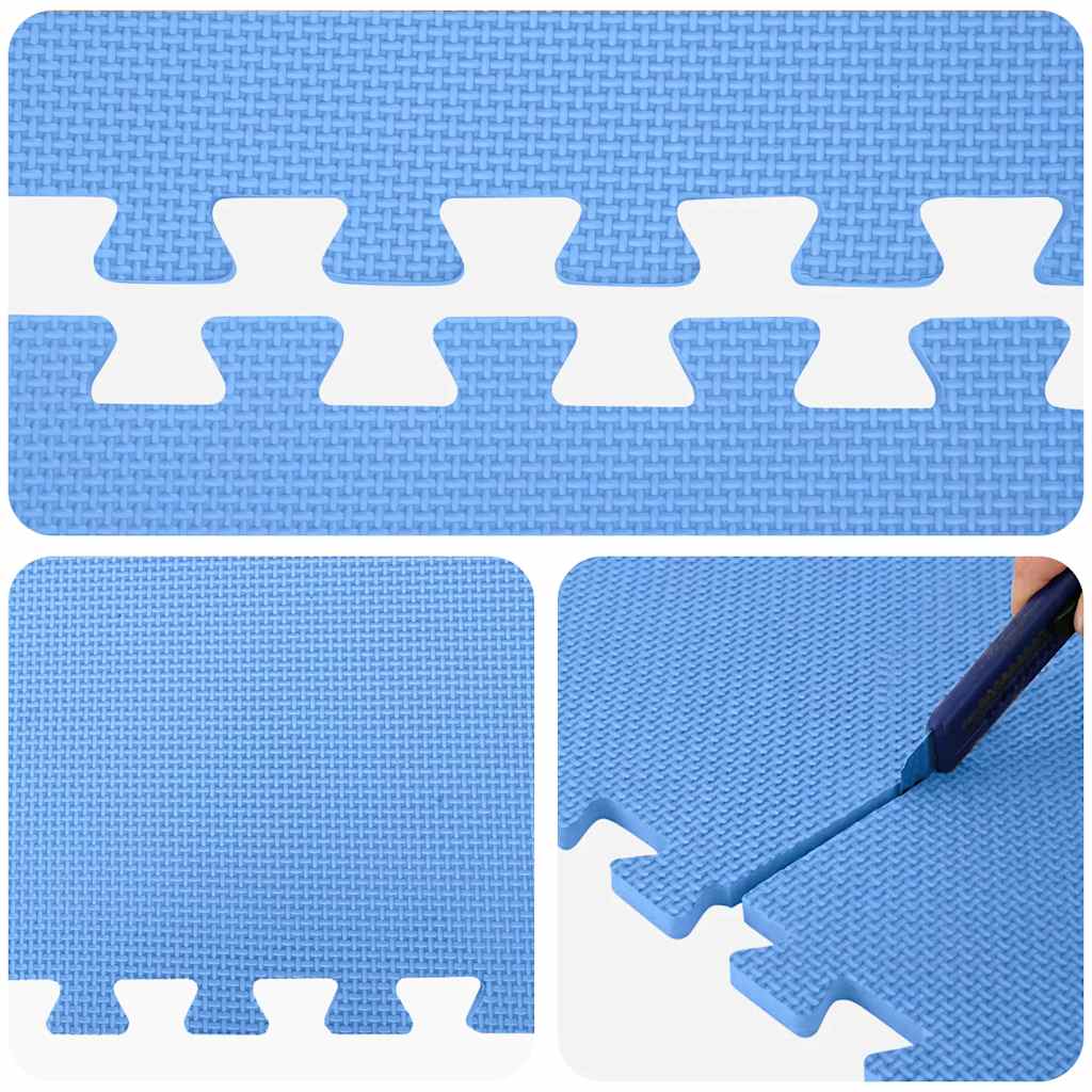Floor Mats 6 pcs 2.16 m² EVA Foam Blue