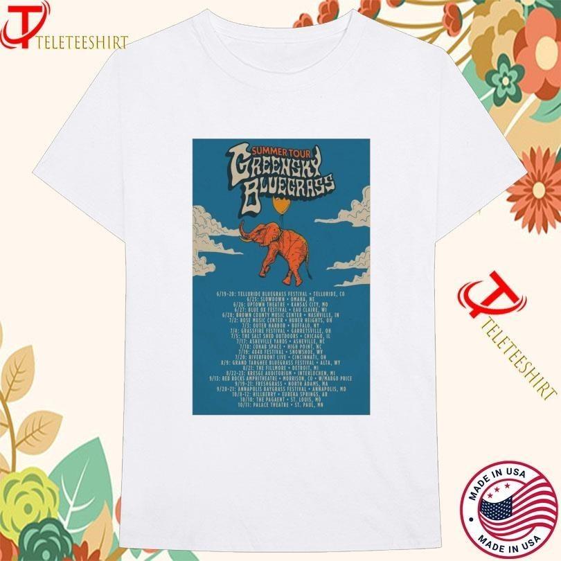 T-shirt de la tournée d'été Greensky Bluegrass 2025