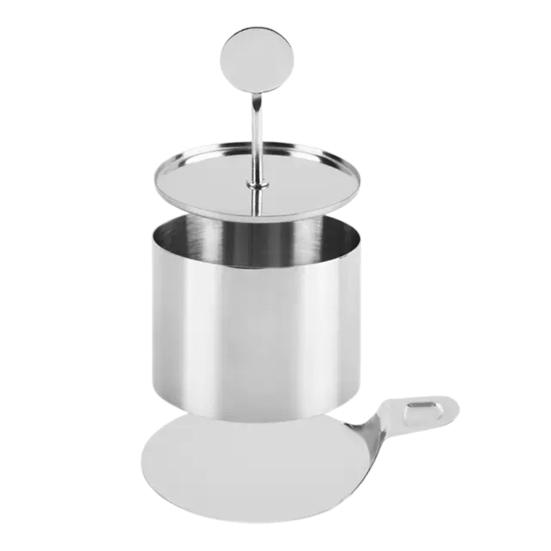 Stainless Steel Baking Mold with Pressing Bottom Heart Round Shape Easy Release Dessert Mold Kitchen Tool