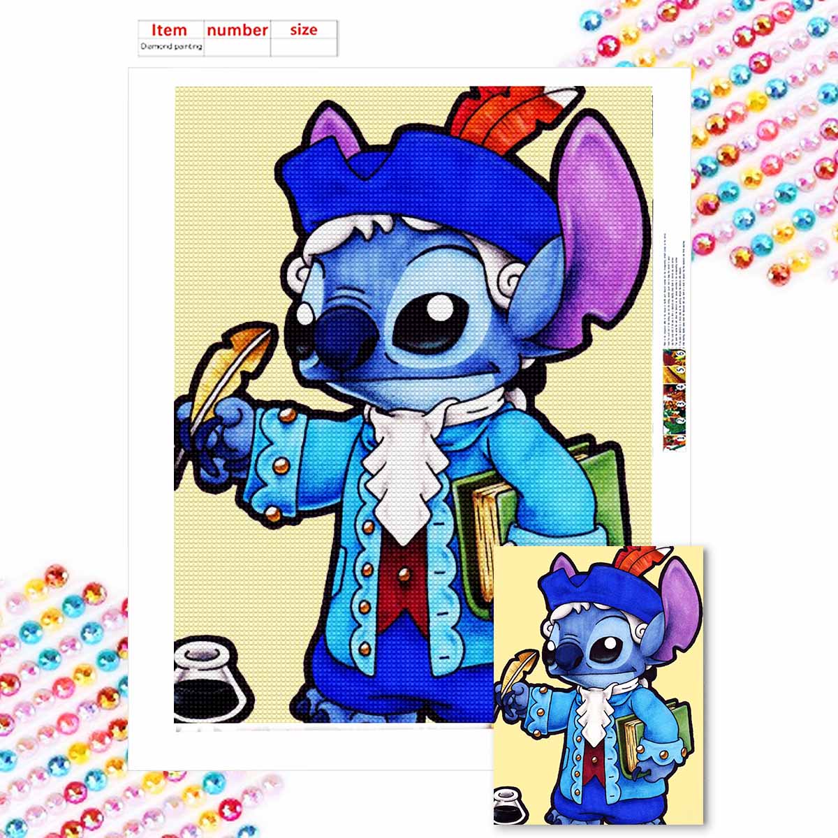 

Full Round Diamond Painting Stitch Reading A Book Art Rhinestone Picture Mosaic DIY 5D Cross Stitch Embroidery Home Decoration Round 20x30cm