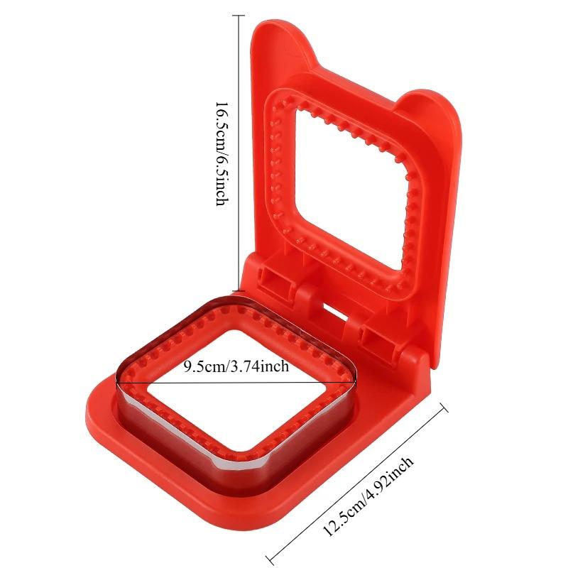 Sandwich Cutter And Sealer Flip Sandwich Cutting Tool For Kids Lunch Stainless Steel Blade Sandwich Bread Toast Mold