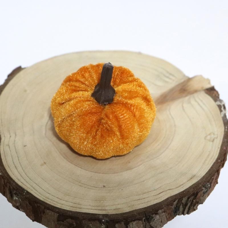 Hanging Seasonal Pumpkin Decoration with Filled Fabric Figures, a Muted Palette, and a Top Loop for Halloween and Thanksgiving Seasonal Displays
