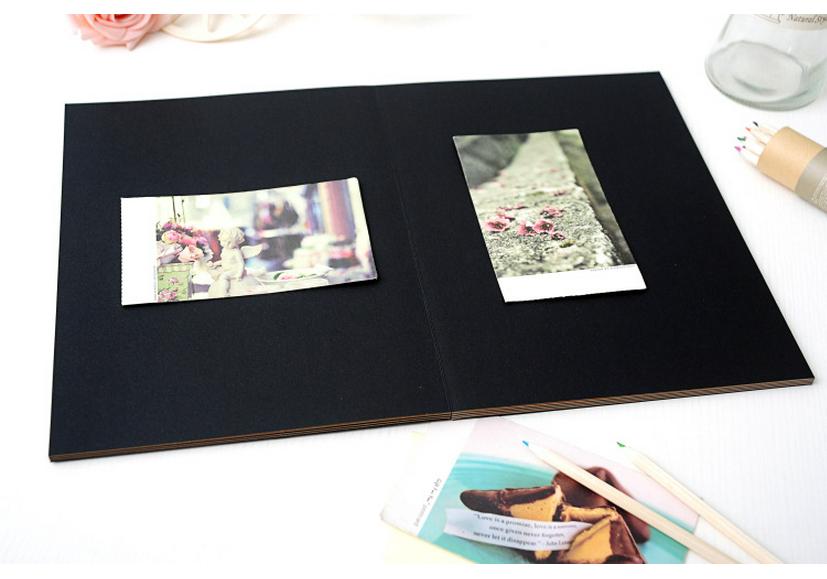 Korean Handmade Cowhide Eiffel Tower A4 Retro Photo Album