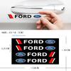 Car Sticker 4Pcs Car Logo Door Handle Sticker Body Decal For Ford Focus 2 MK2 3 MK3 MK4 ST Mondeo Festiva Fusion Suit Fiesta Mus