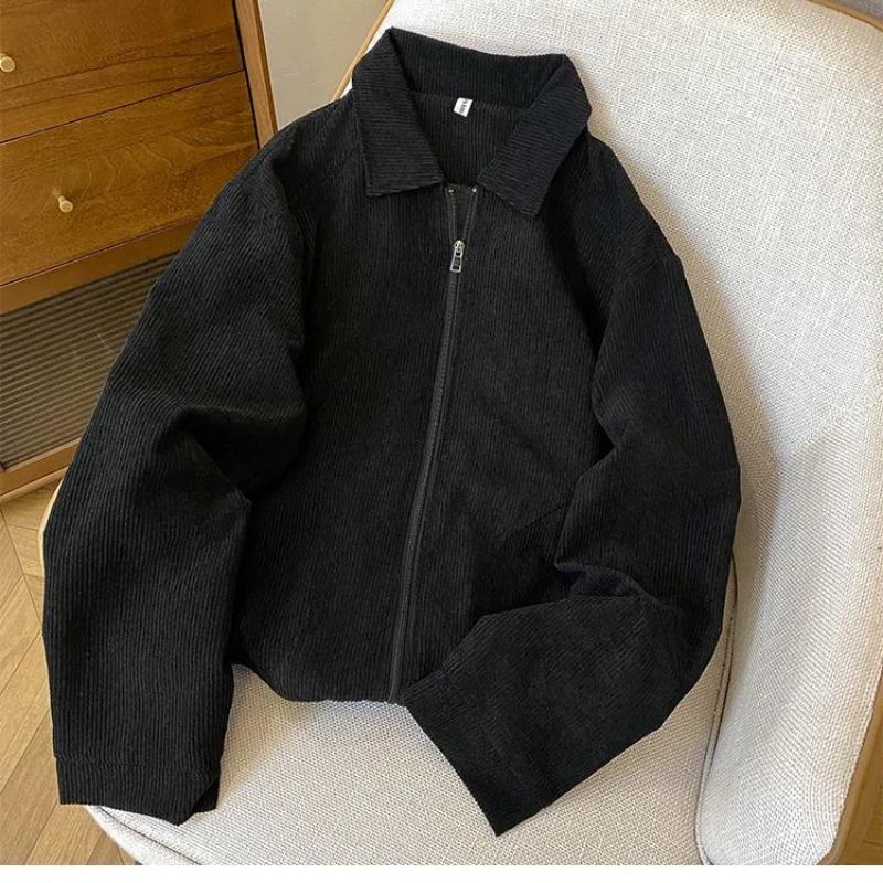 Autumn Jacket Baseball Suit Same Double-layer Loose and Versatile Trendy