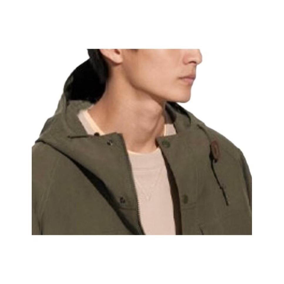UNIQLO Solid Color Hooded Long Sleeve Zipper Loose Jacket Unisex jackets Olive 464026-56