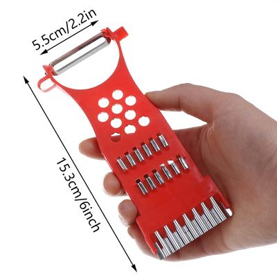 1*Ev Mutfak Aletleri Sebze Meyve Patates Soyucu Soyucu Julienne Doğrayıcı Dilimleyici