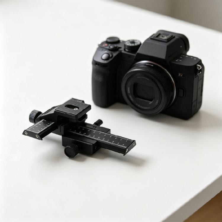 Aluminium 4-weg Macro Focus Rail Slider met 1/4 Schroef voor Camera Directionele Regulator Macro Beugel Slider