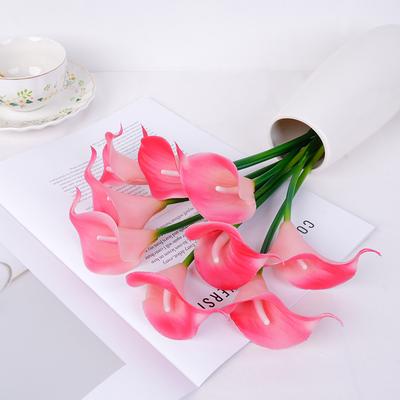 Soft Glue Calla Lily Simulation Flower, Hand Holding Bouquet, Home Decoration Ornament Calla Lily