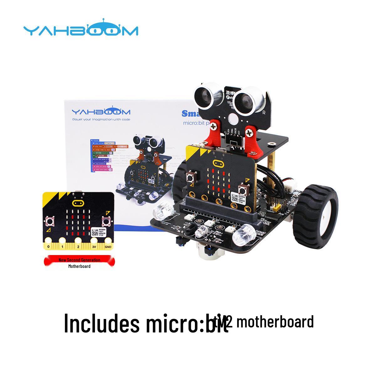 Micro:bit V2 Smart Car Robot Kit - Python Programming Development Board Basic Kit