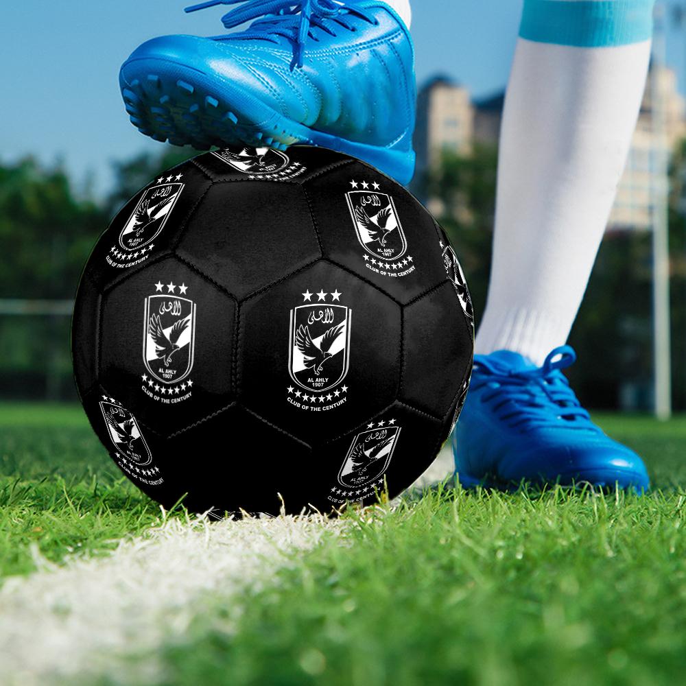 Al Ahly Sporting Club Soccer Ball, colorful, suitable for all ages, machine-stitched, PVC material, competition grade, durable and high bounce