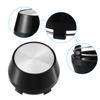 ACROPIX Wheel Rim Hub Center Caps 60mm 5 Clips with Silver Tone Stickers, Black, 4pcs