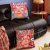 Art H-Hikari Shimoda Color Pillow Case Sofa Living Room Bedroom Headboard Backrest Square Cushion Nap Time
