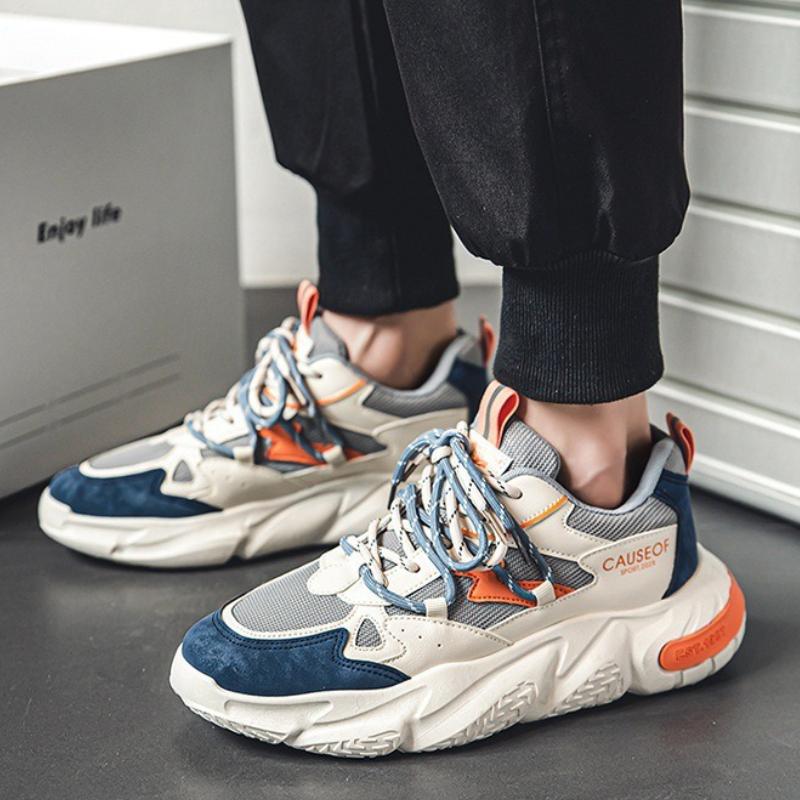 Summer Men's Sneakers Versatile Fashion Height-increasing Platform Shoes Comfortable Soft Sole Fitness Running Shoe Tenis Hombre