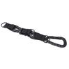 Plastic Carabiner D Ring Keychain Molle Webbing Gear Clip for Camping Hiking FishingBlack