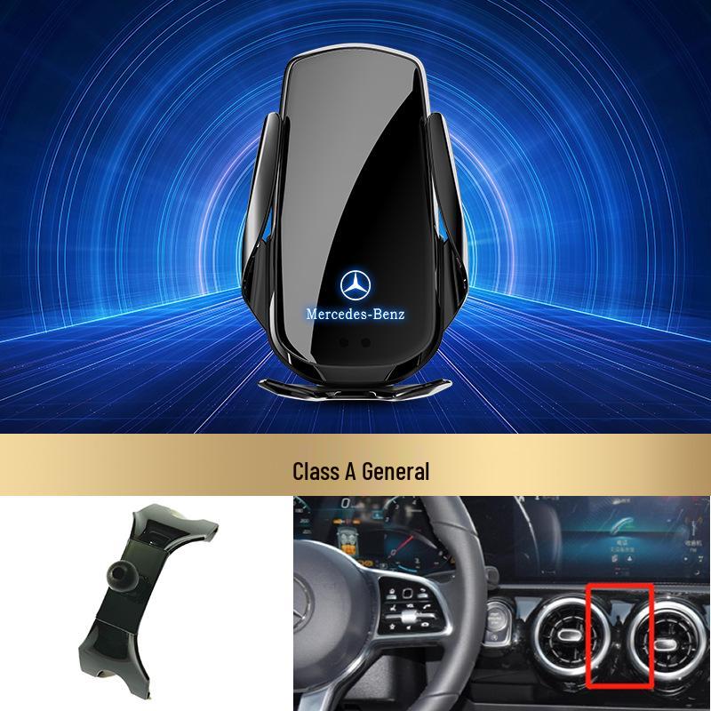 Bezdrátový držák telefonu s rychlým nabíjením Mercedes-Benz pro třídu C/třídu R/třídu S/třídu E/GLK/třídu B
