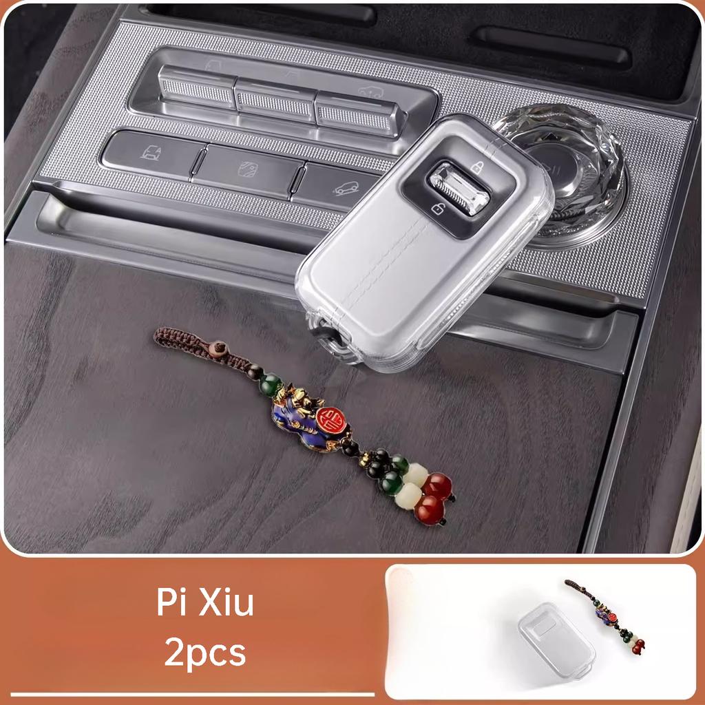 Per Zeekr 001 9X 2026 Custodia Trasparente in TPU per Chiave Auto Chiave Remota Cover Completa Guscio Protettivo Accessori Fibbia Chiave