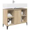 Washbasin Cabinet with Shelf Sonoma Oak 80 x 33 x 60 cm