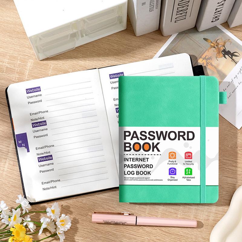 Libro Custode Password Organizzatore Password Computer Libro Con Schede Alfabetizzate Taccuino Registro Indirizzi Tascabile Per Dettagli Account