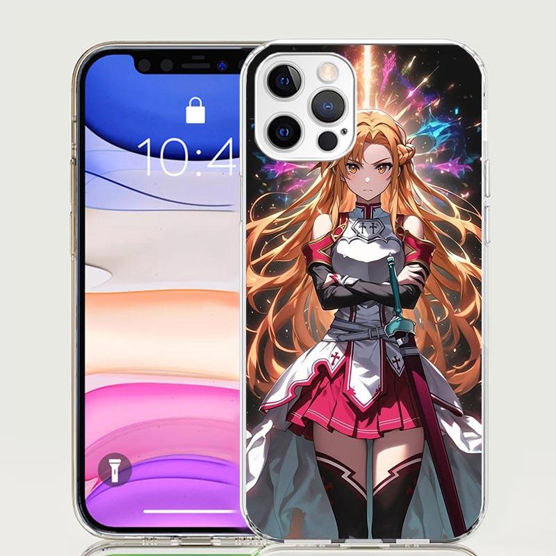 Sword Art Online Yuuki Asuna Phone Case For iPhone 17 Air 16 15 Plus 11 14 Pro Max 13 Mini 12 7 8 + SE Pattern Art Customized Co