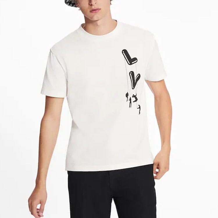 Louis Vuitton New Quarterly Products Of LV T Shirts Men's Crew Neck Moderate Straight Fit 1A8P8U