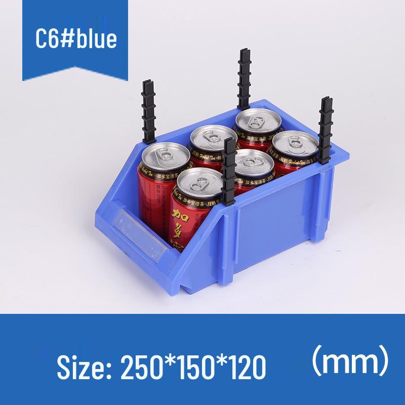 Thickened Modular Plastic Storage Box for Hardware & Electronic Components with Slanted Opening