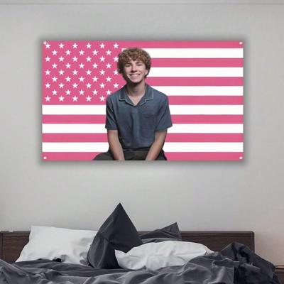 Rosa Walker Flagge Lustige Amerikanische Flagge Scobell Polyester Wandteppich Studentenwohnheim Schlafzimmer Wohnen Büro Hof Garten Party Geschenke