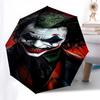 1pc Joker Clown Artwork Print Umbrella with Plastic Handle,Cartoon Pattern,Suitable for All Seasons Multi-functional Umbrella303