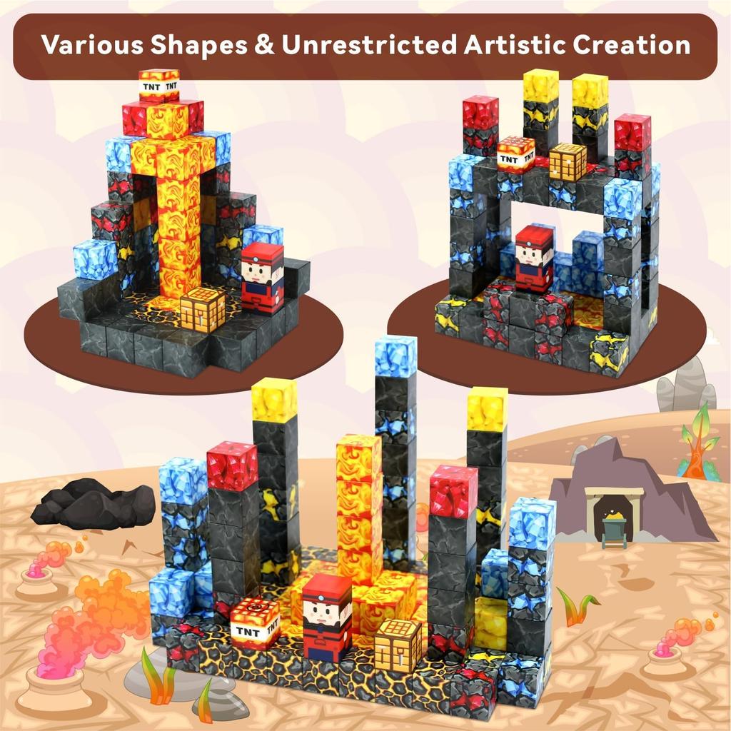 Magnetic Building Blocks Magnetic Montessori Sensory Building Toys for Boys and Girls - Toys, Toys,