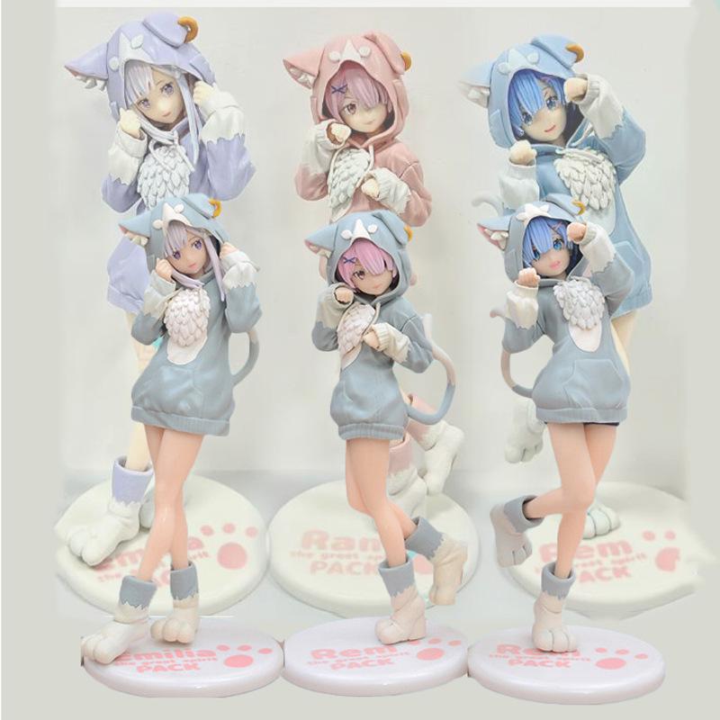 Re:Zero - Rem, Ram & Emilia Puck Outfit Figure Set