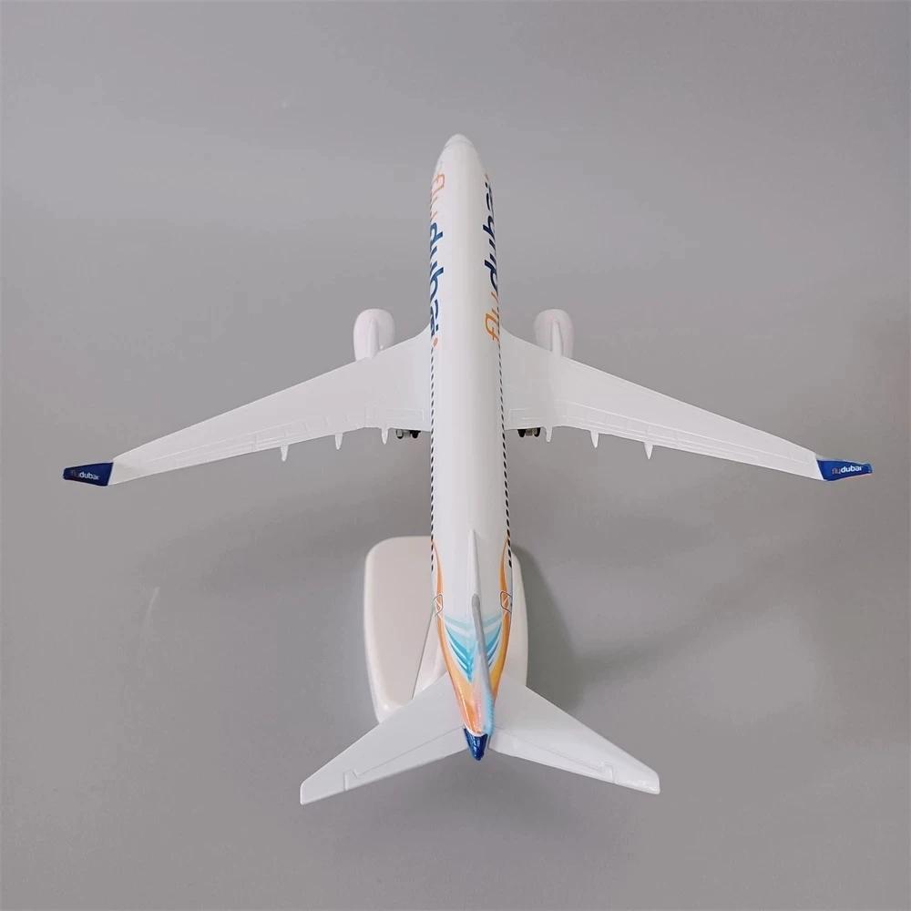 20cm Alloy Metal Air Fly Dubai Airlines B737 Diecast Airplane Model Dubai Boeing 737-800 Airways Plane Model Aircraft W Wheels