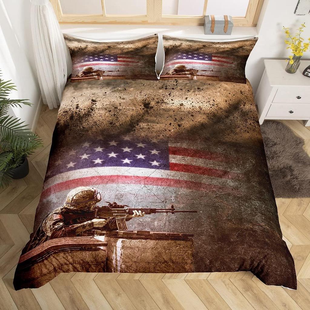 Christmas Gnomes Duvet Cover Set Grey King Size Santa Claus Snowflake Bedding Set 3pcs Xmas Comforter Cover with 2 Pillowcases