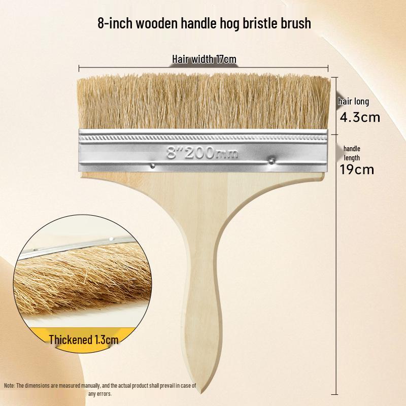 Nylon Bristle Art Brush with Wood Handle for Oil Painting
