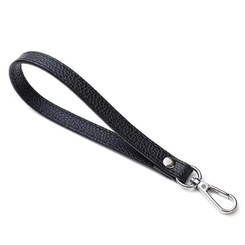 Tasche Handgelenkschlaufe Weich und Tragbar PU-Leder mit Griff Damen Clutch-Tasche mit Einfarbigem Griff Geldbörse Gürtel Ersatzgürtel