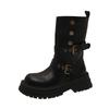 Britische Martin Stiefel Damen neue Herbst Retro Damen Schuhe Maillard braune Stiefel Plateau schwarz kurze Stiefel