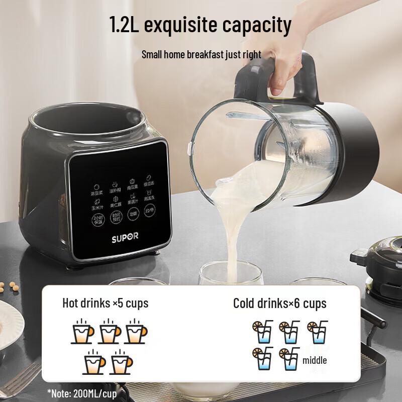 SUPOR 1,2L Leiser Multifunktions-Standmixer
