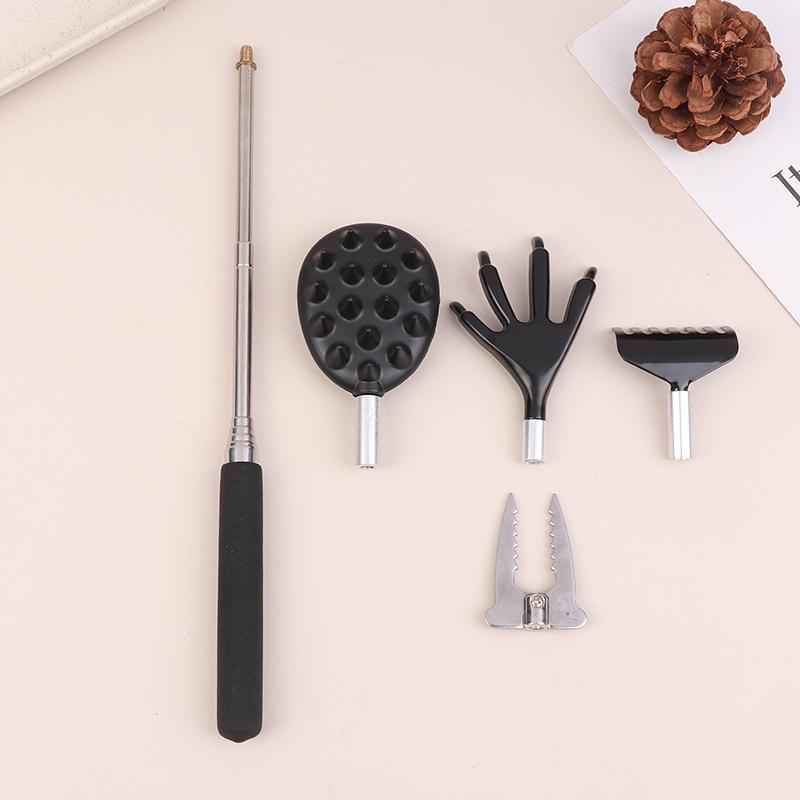 4PCS/SET Different Back Scratcher Portable Telescoping Extendable Back Massager Tool For Thanksgiving Birthday Christmas Gifts