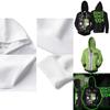 Felpa con cappuccio e zip da uomo stampata Invader Zim in comodo materiale morbido