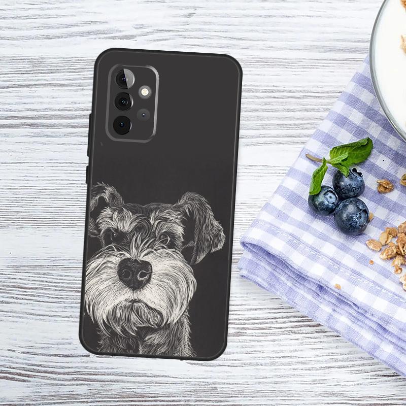 

Cartoon Schnauzer Dog Case For Samsung Galaxy A15 A36 A35 A55 A06 A16 A26 A56 A53 A32 A52 A33 A13 A14 A34 A54 A17 Samsung A16