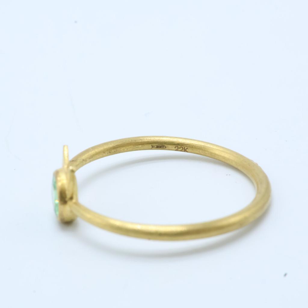 Marie-Helene de Taillac 22KYG 0.21ct Peridot Little Cat Ring ring Yellow GoldUsed