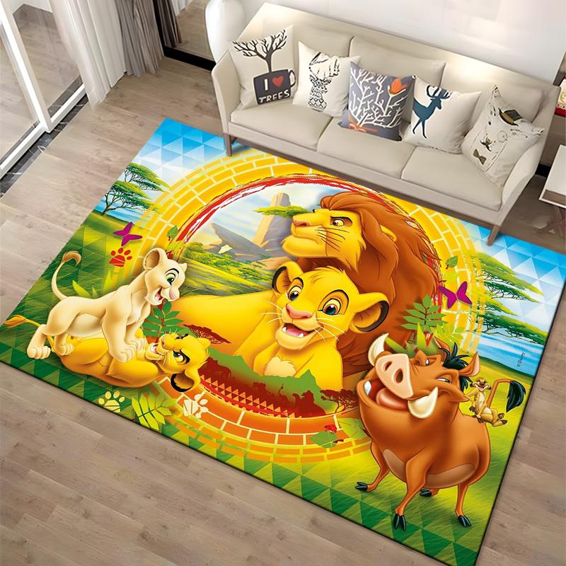 1PC The Lion King Simba Printed Carpet Rugs Living Room Bedroom Bedside Bathroom Floor Mat Kids Room Non-slip for Sofa Doormat