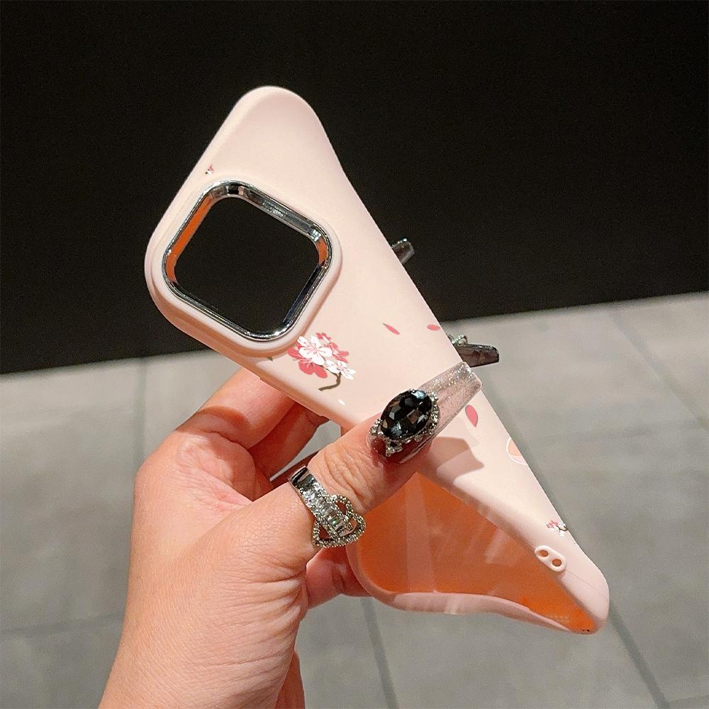 Ühevärviline hõbedase servaga objektiiv, pehme vedel silikoonist löögikindel telefoniümbris iPhone'ile Samsung Huawei Honor Xiaomi Redmi OPPO Realme Vivo Infinix Tecno