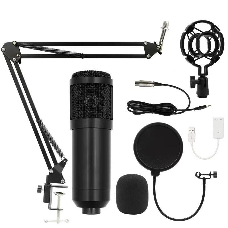 

BM800 USB Condenser Microphone for PC Studio Microphone Kit Podcasting Recording