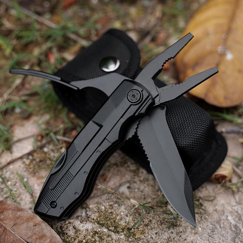 Składane przenośne wielofunkcyjne szczypce kempingowe i nóż