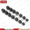 Hexagonal Rubber Dumbbell Set with A-Type Rack