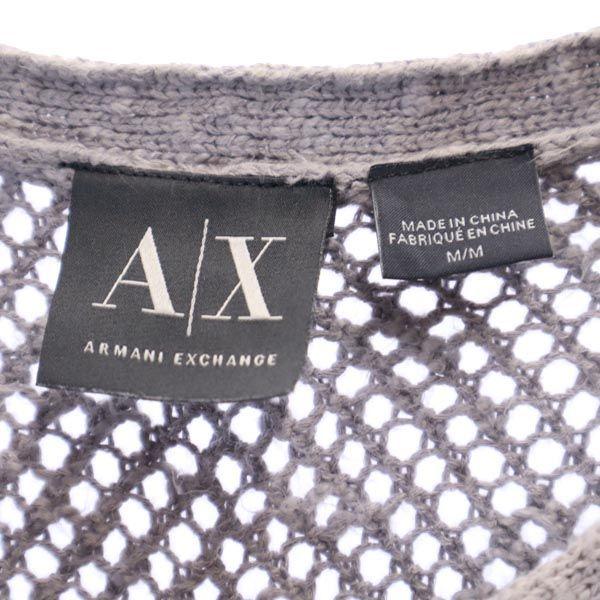 ARMANI EXCHANGE Long sleeve sweater M Gray knit Men's Used