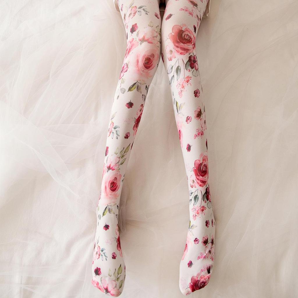 Collant con Stampa Tatuaggio Personalizzata Primavera/Estate: Sottile, Alla Moda, Motivi Astratti Retrò