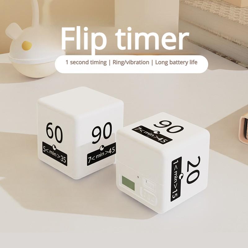 Rubik's Cube Timer Flip Elektronischer Timer Erinnert Schüler daran, sich beim Lösen von Problemen zu konzentrieren Küchen-Zeitmanagement