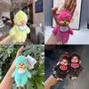 Portachiavi Peluche Monchhichi Con Morbido Cotone PP Per Bambini e Ragazzi Regalo